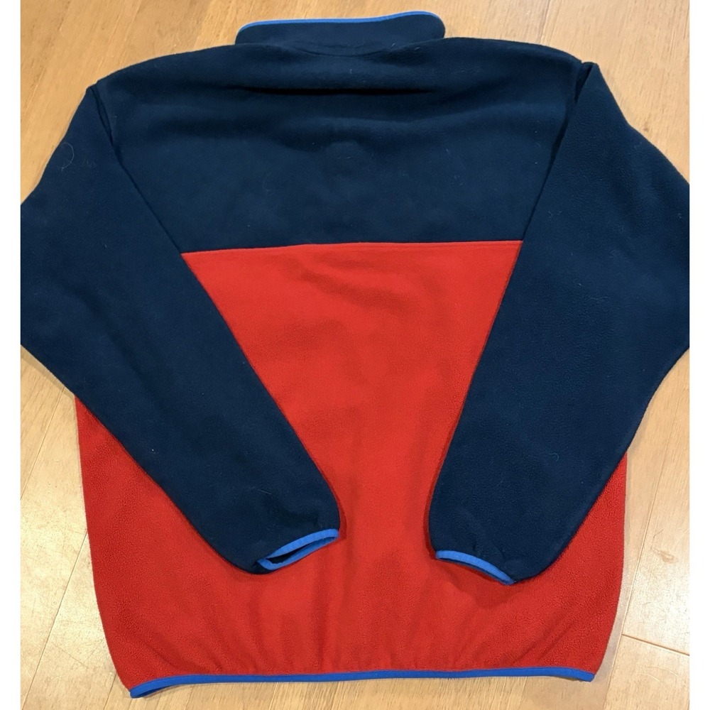 Patagonia Synchilla Men's Red and Blue PULLOVER FLEECE SNAP SWEATER SZ XL EUC - Picture 7 of 7